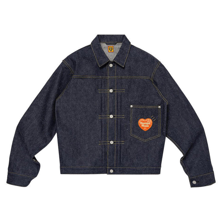 Buy Human Made Denim Work Jacket 'Indigo' - HM28JK005 INDI | GOAT