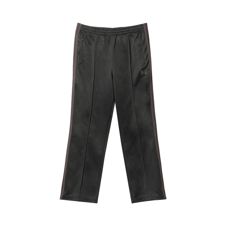 NEEDLES Track Pant Poly Smooth 黒×茶 PU273 Buy Needles Track Pant 'Black' - PU273 C BLAC | GOAT