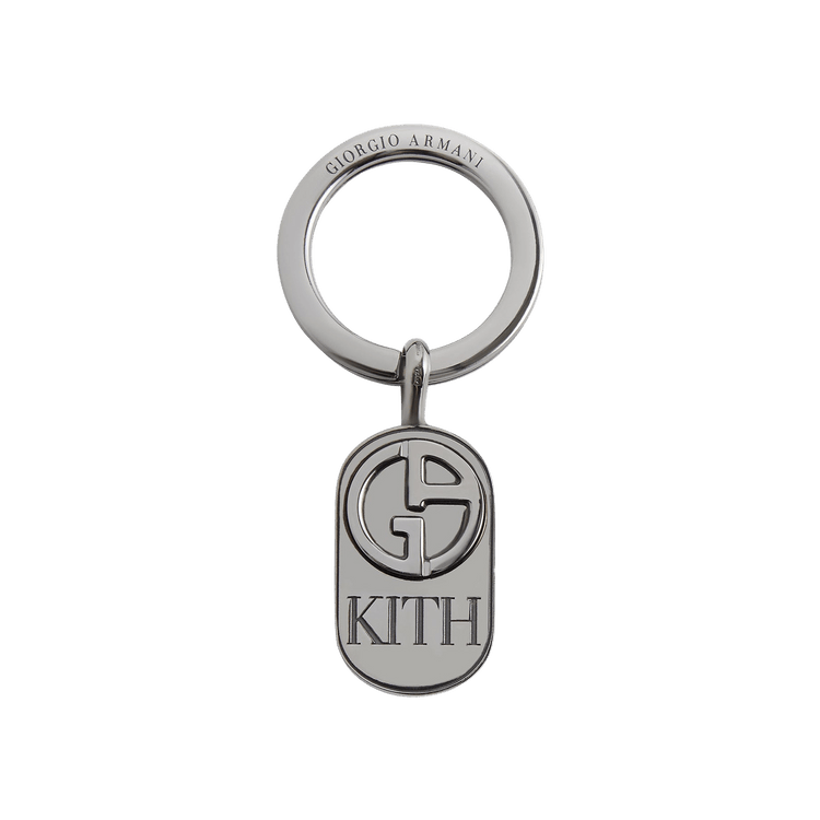 Buy Kith Giorgio Armani Key Ring Gunmetal GM000915F14430T GOAT