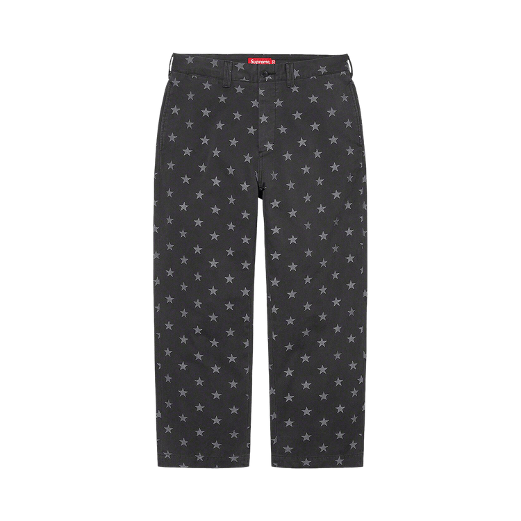 パンツ supreme 22ss chino pant Grey Stars 30 パンツ supreme 22ss chino pant Grey Stars 30 Tapered Fit