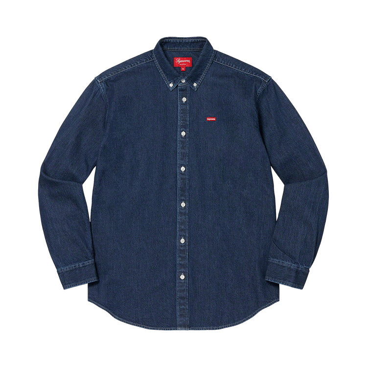 Buy Supreme Small Box Shirt 'Denim' - FW22S7 DENIM | GOAT