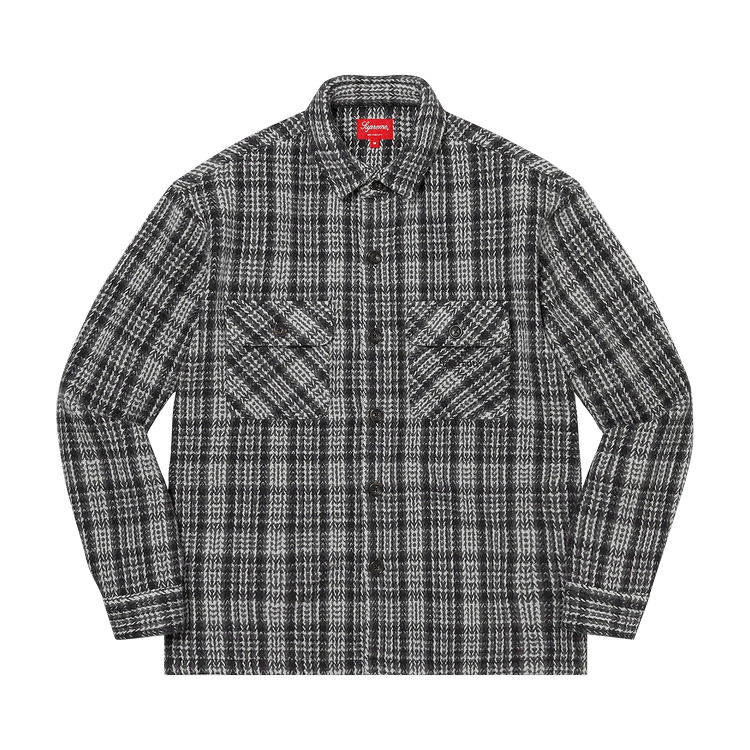 Buy Supreme Heavy Flannel Shirt 'Black' - FW22S9 BLACK | GOAT