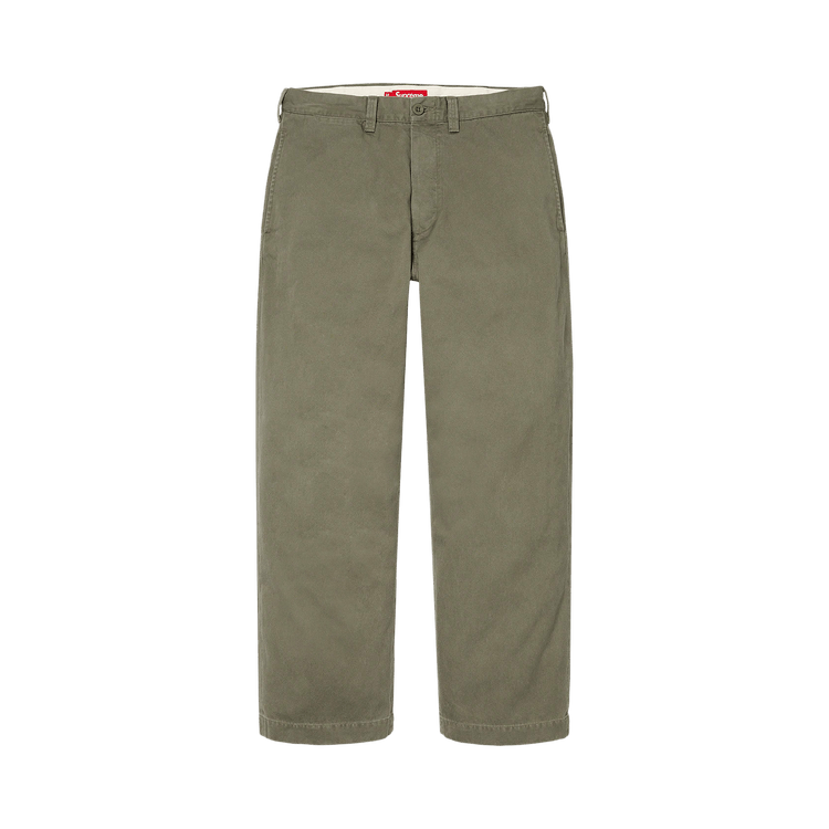 Buy Supreme Chino Pant 'Olive' - FW22P32 OLIVE | GOAT Buy Supreme Chino Pant 'Olive' - FW22P32 OLIVE | GOAT