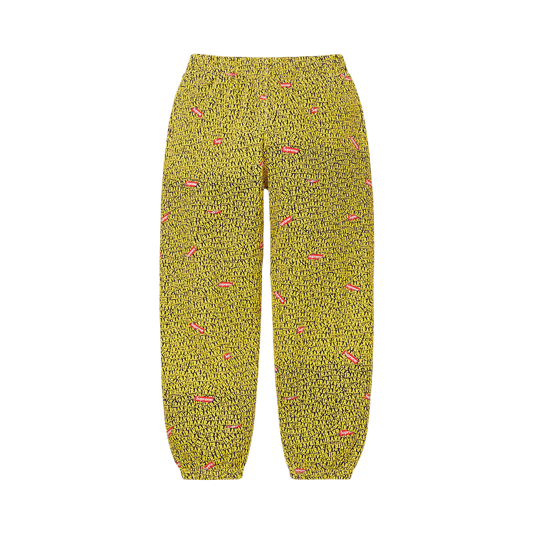 Buy Supreme x IRAK Sweatpant 'Yellow' - FW22P53 YELLOW | GOAT