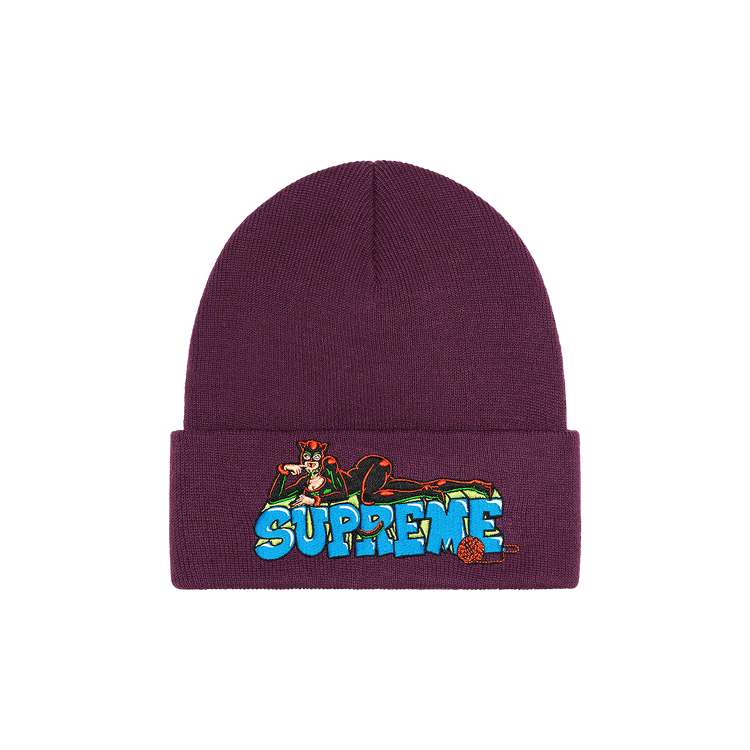 Buy Supreme Catwoman Beanie 'Plum' - FW22BN66 PLUM | GOAT