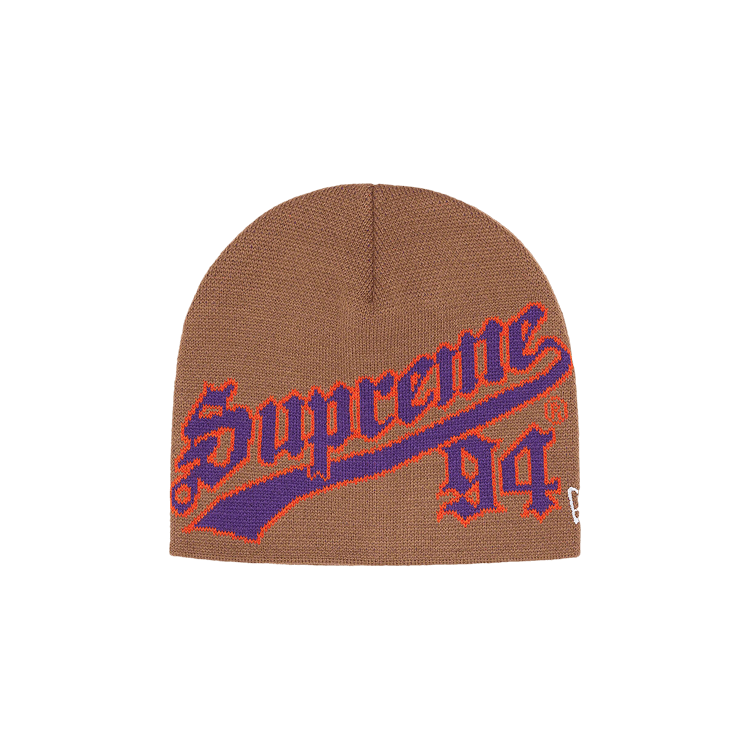 Supreme New Era Script Beanie (FW24) - $40