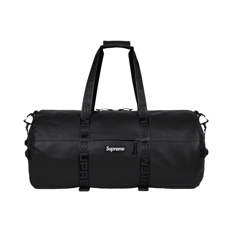 Buy Supreme Leather Large Duffle Bag Black FW23B28 BLACK GOAT