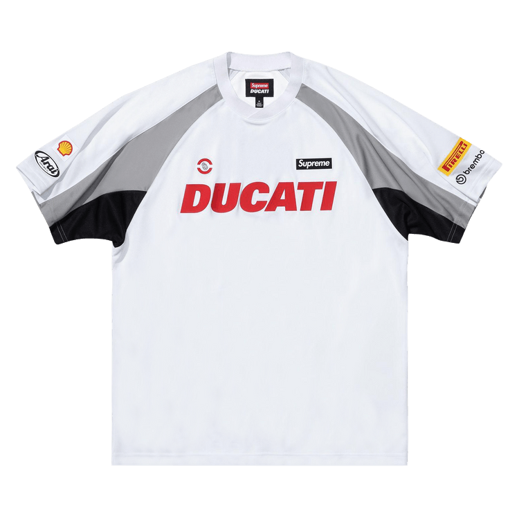 Buy Supreme x Ducati Soccer Jersey 'White' - SS24KN47 WHITE