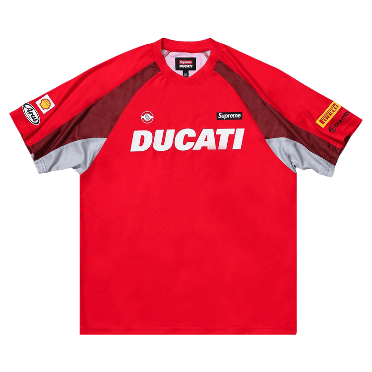 Size xxl Supreme x Ducati Soccer Jersey 'Red'