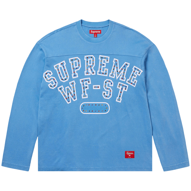 Buy Supreme Athletic Studded Long-Sleeve Top 'Blue