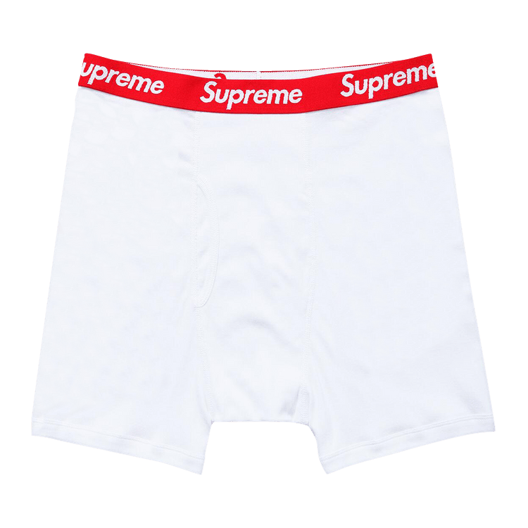 Buy Supreme x Hanes Boxer Briefs (4 Pack) 'White' - SS22A36