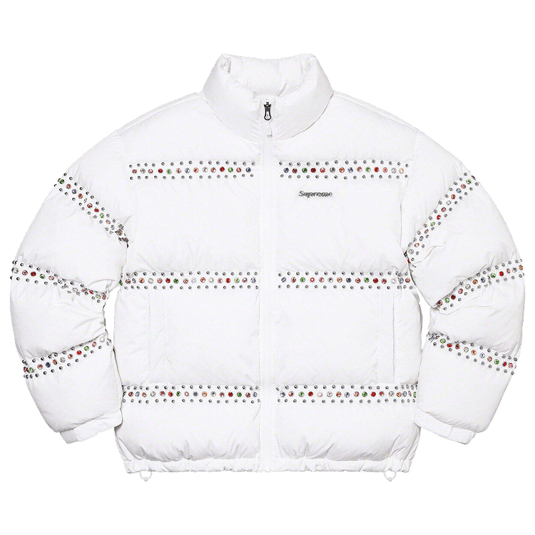 SUPREME × B．B． Simon 22SS Puffer Jacket Supreme B.B. Simon Studded Puffer Jacket (SS22) - $698