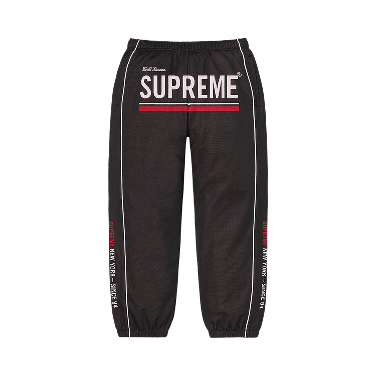 Supreme World Famous Jacquard Track Pant Black Culture Circle
