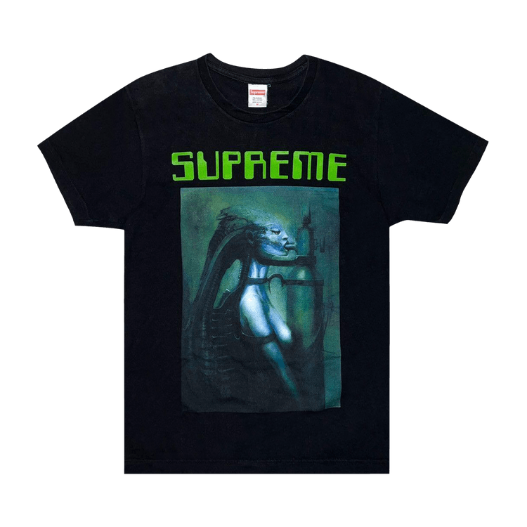 Buy Supreme x H.R. Giger Alien Tee 'Black' - SS2014T0101 BLACK | GOAT