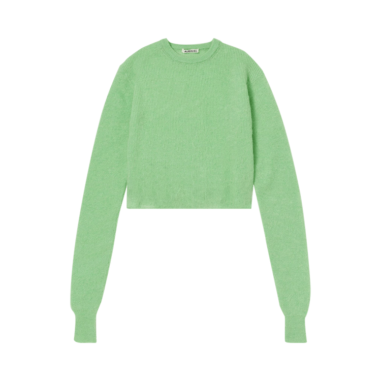 トップス auralee baby suri alpaca sheer knit 3 Buy Auralee Baby Suri Alpaca Sheer Knit 'Light Green' - A24AP03AK