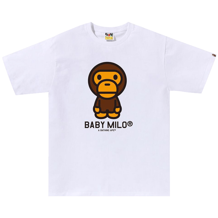 サイズM BAPE X VGM BABY MILO TEE 白 XLBAPE X VGM BABY MILO TEE白TシャツAPE