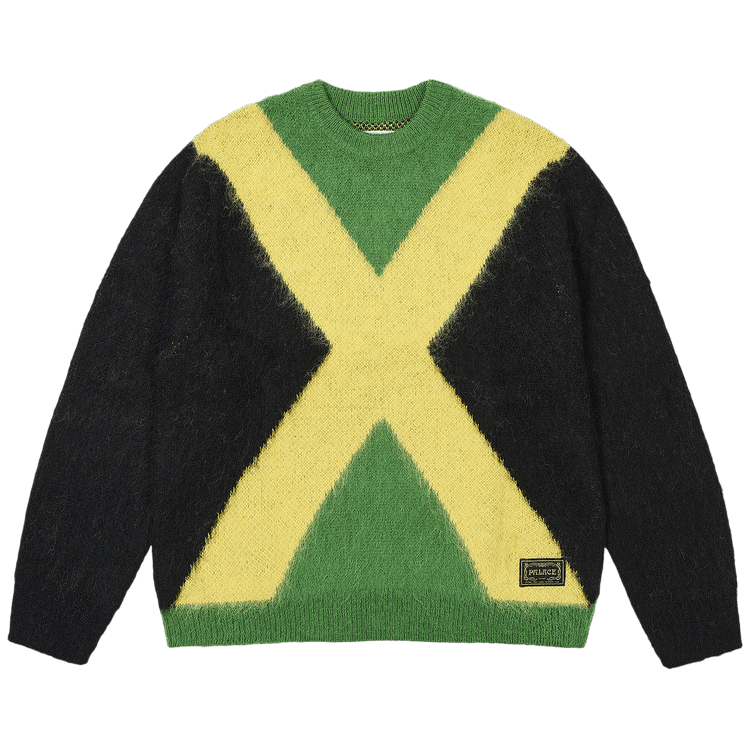 Buy Palace Hairy Flag Knit 'Jamaica' - P27KW025 | GOAT