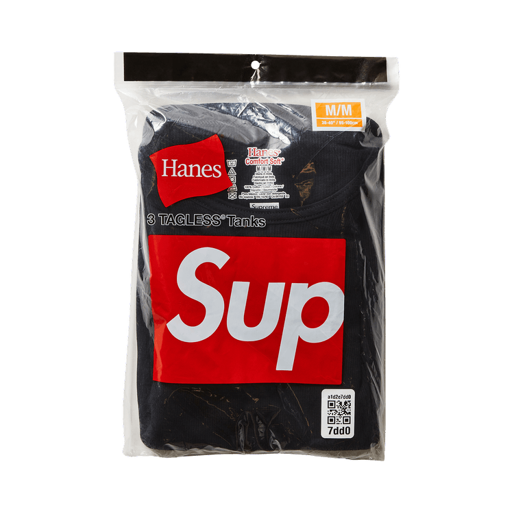 Supreme　Hanes Tagless Tank Tops （3Pack） Supreme Hanes Tagless Tank Tops (3 Pack) White - US