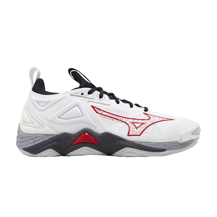 ハル③ Mizuno Badminton Shoes WAVE CLAW NEO 3 FIT White/Black/Lime