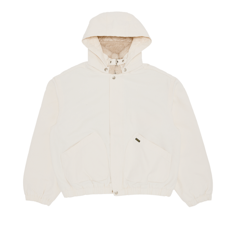 Buy Supreme Faux Shearling Lined Bomber Jacket 'White' - FW24J10