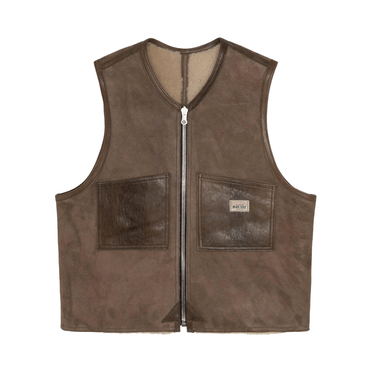 Buy Stussy x Our Legacy Work Shop Reversible Shearling Vest 'Off