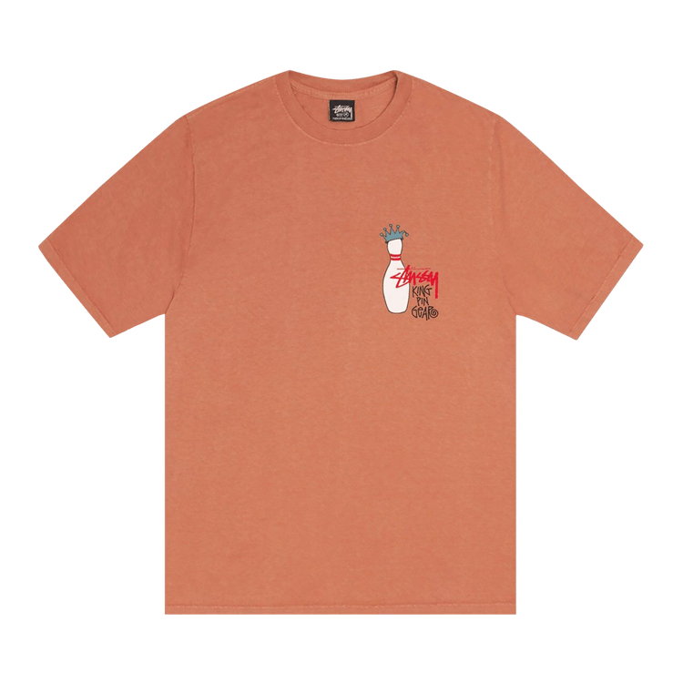 ★24AW 大人気★STUSSY KINGPIN TEE PIGMENT DYED Stussy Kingpin Dyed Tee Rust Men's - SS24 - US