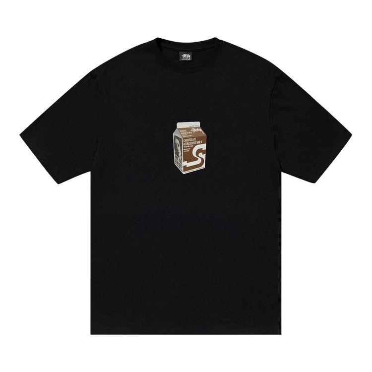 Buy Stussy Milk Tee 'Black' - 1905036 BLAC | GOAT