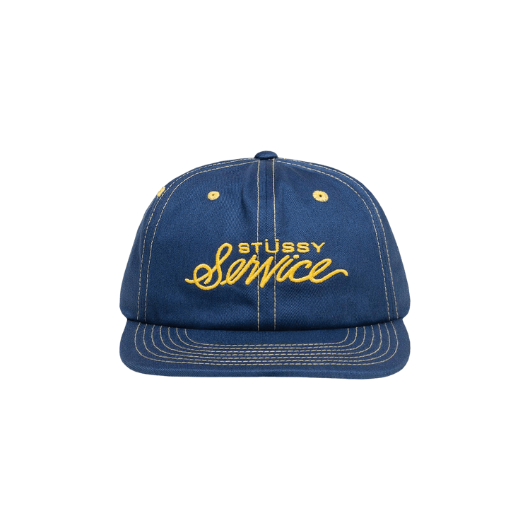 帽子 MID DEPTH STSSY SERVICE STRAPBACK NAVY Buy Stussy Mid Depth Service Strapback 'Navy' - 1311154 NAVY