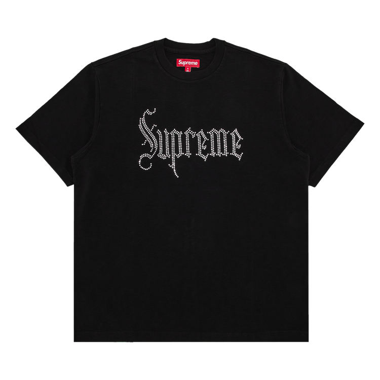 Buy Supreme Rhinestone Short-Sleeve Top 'Black' - FW24KN95 BLACK