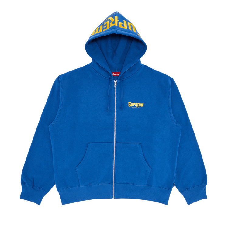 Supreme State Zip Up Hooded Washed Royal