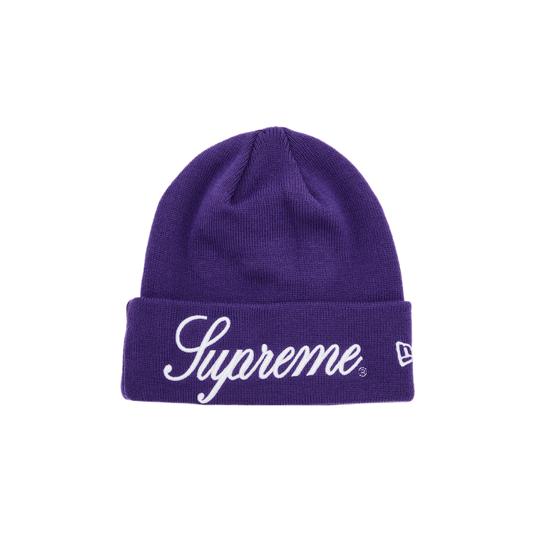 Buy Supreme New Era Script Beanie 'Purple' - FW24BN66 PURPLE | GOAT