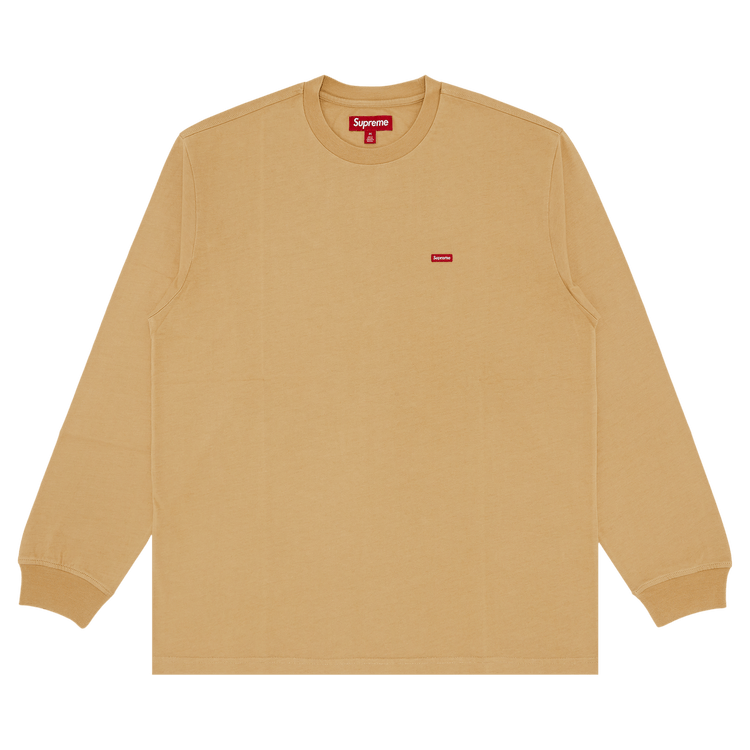 Buy Supreme Small Box Long-Sleeve Tee 'Dark Tan' - FW24KN34 DARK