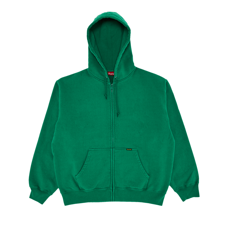 Buy Supreme Work Zip Up Hooded Sweatshirt 'Green' - FW24SW43 GREEN