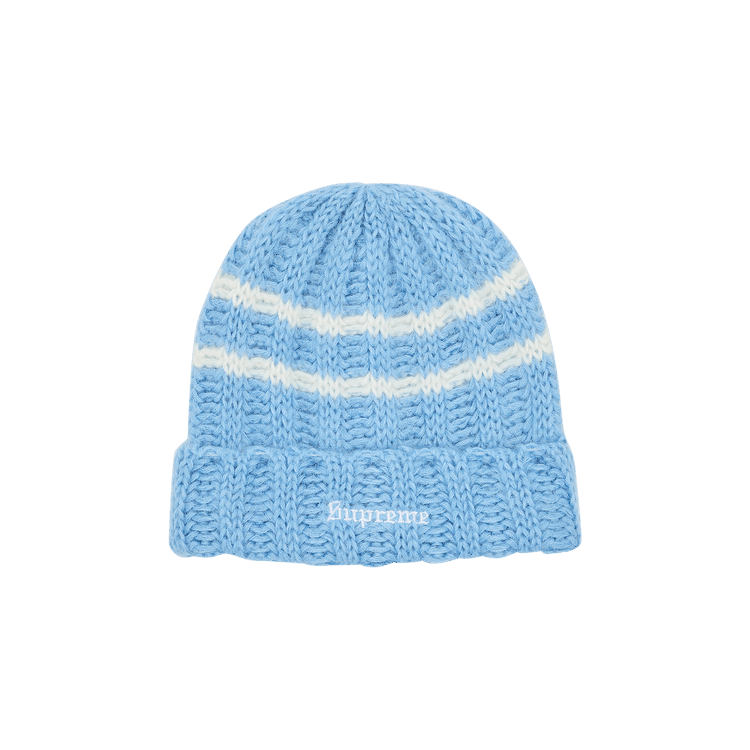 Buy Supreme Brushed Stripe Beanie 'Light Blue' - FW24BN18 LIGHT BLUE | GOAT