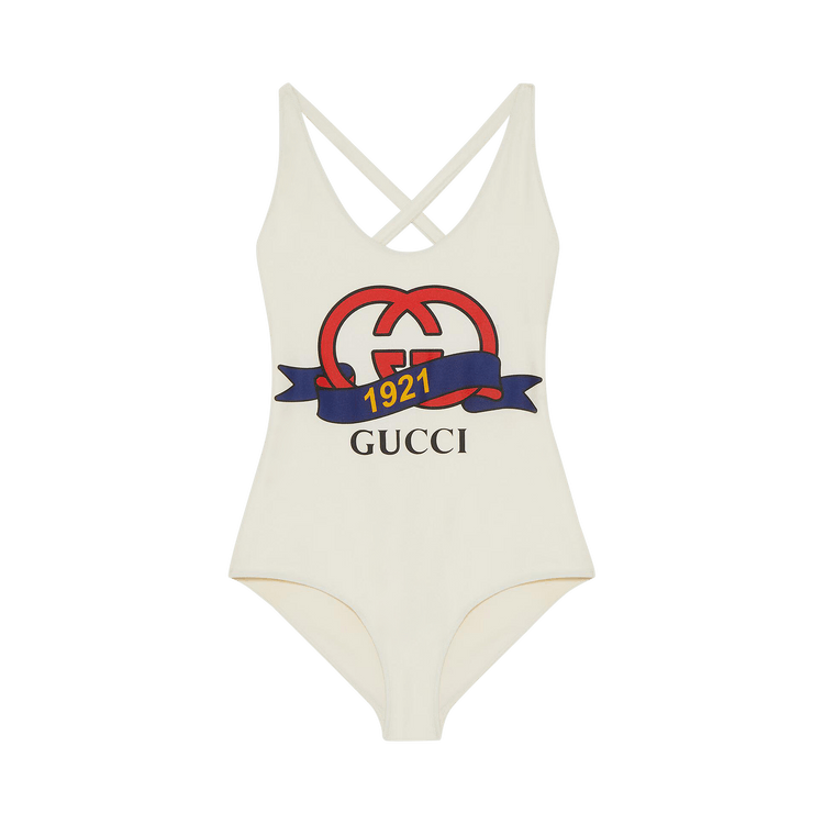 Buy Gucci Sparkling Jersey Swimsuit 'Ivory' - 743062 XHAHY