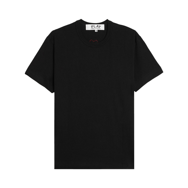 COMME DES GARCONS｜ (AX-T340-051-1) Comme des Garçons Play Red Emblem Back Logo T-Shirt in Black