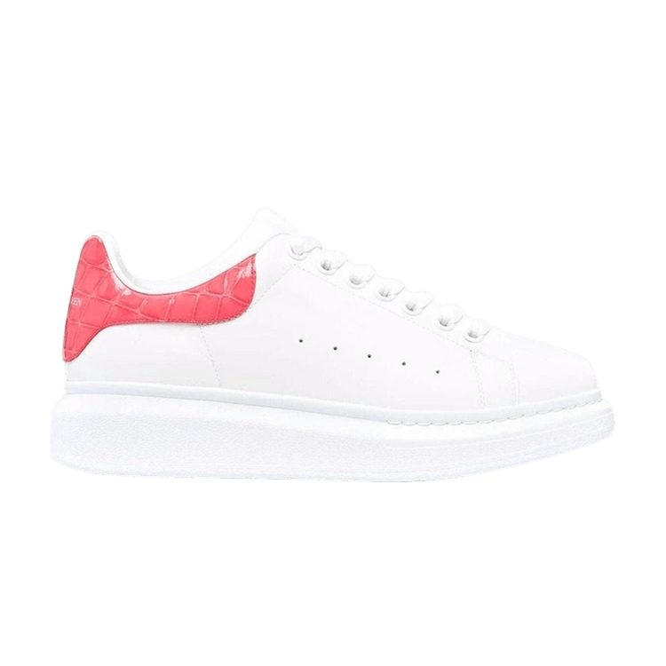 Alexander McQueen Wmns Oversized Sneaker 'White Coral Croc'