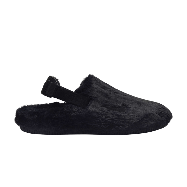 Nike Calm Mule SE 'Triple Black Fur' (Women's)