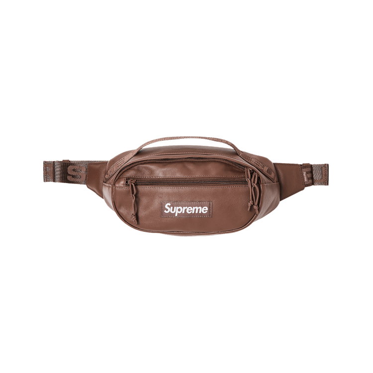 Buy Supreme Leather Waist Bag 'Brown' - FW24B43 BROWN | GOAT