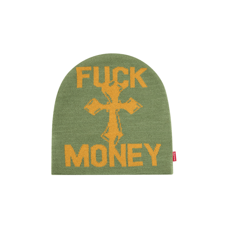 Supreme Fuck Money Beanie (FW24) - $40