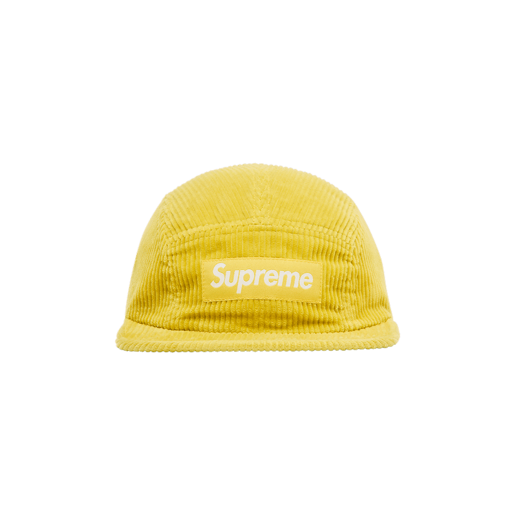Supreme Corduroy Camp Cap イエロー Supreme（シュプリーム） 24AW Corduroy Camp Cap ボックスロゴ 帽子