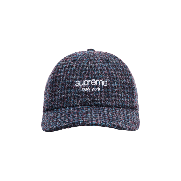 Buy Supreme Harris Tweed 6-Panel 'Dark Blue' - FW24H100 DARK
