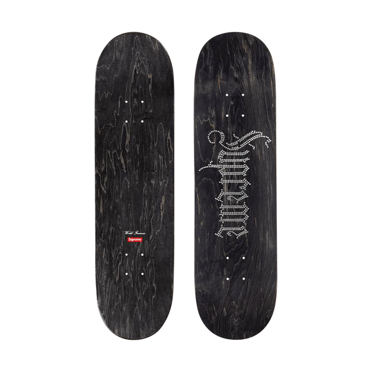 Buy Supreme Rhinestone Skateboard 'Black' - FW24SB5 BLACK | GOAT