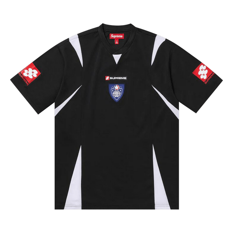 Buy Supreme Crest Soccer Jersey 'Black' - FW24KN15 BLACK | GOAT