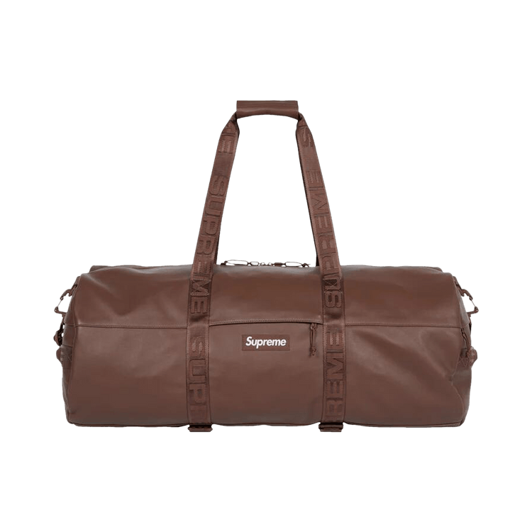 Buy Supreme Leather Large Duffle Bag 'Brown' - FW24B46 BROWN