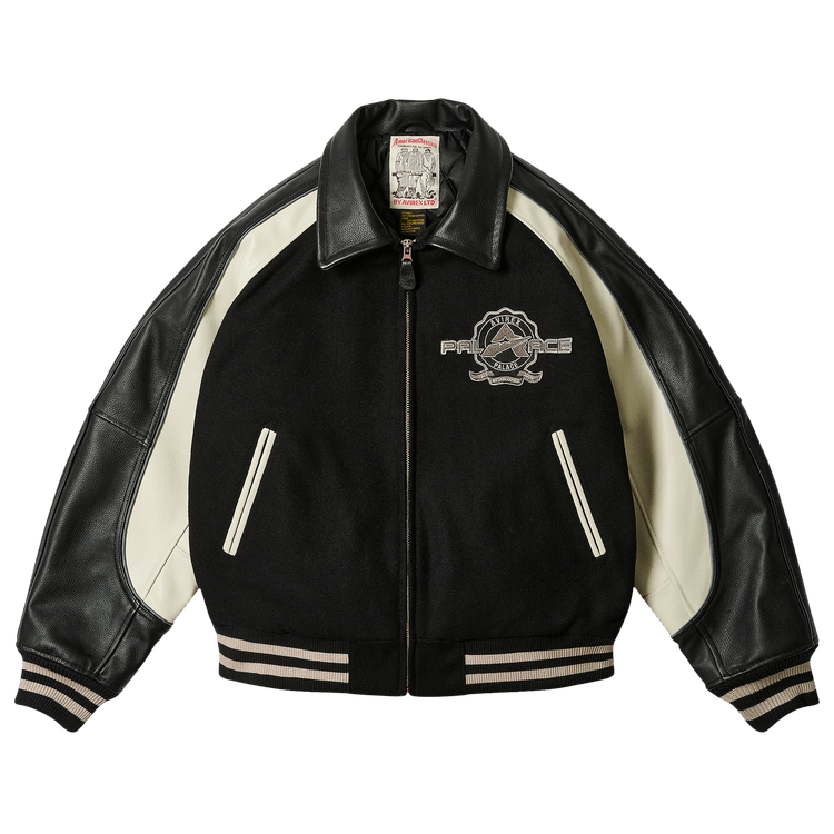 Buy Palace Avirex Jacket 'Black' - P27JK092 | GOAT UK