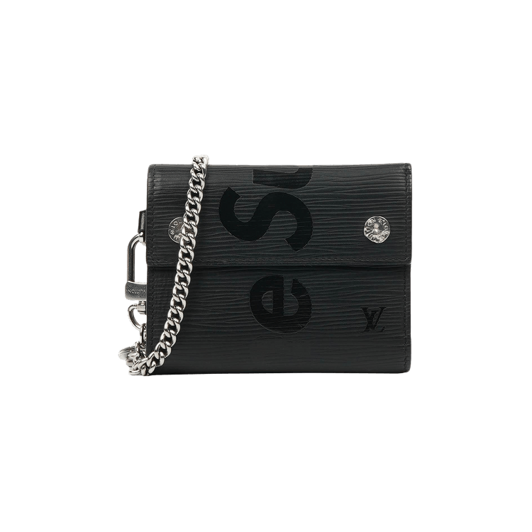 小物 Louis VuittonxSupreme Chain Wallet Black 1518058_00.png.png