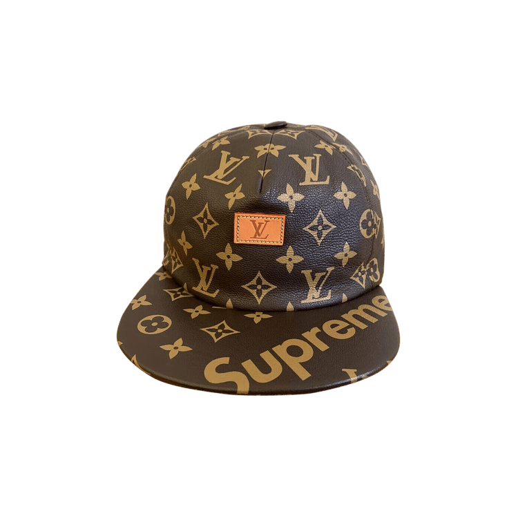 Buy Louis Vuitton x Supreme 5-Panel Hat 'Brown' - 00049