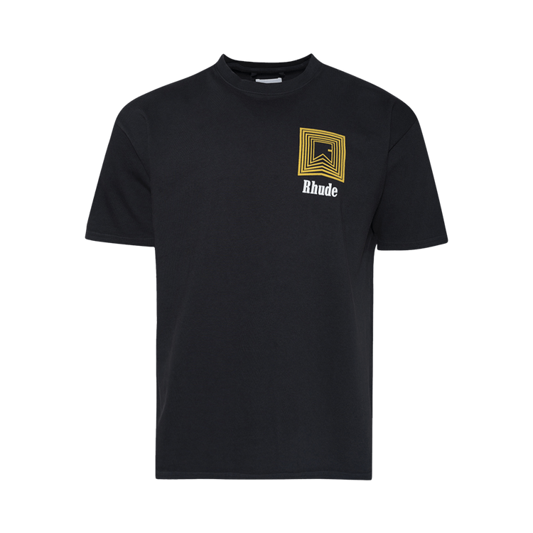 Buy Rhude Chevron Logo Repeat Tee 'Vintage Black