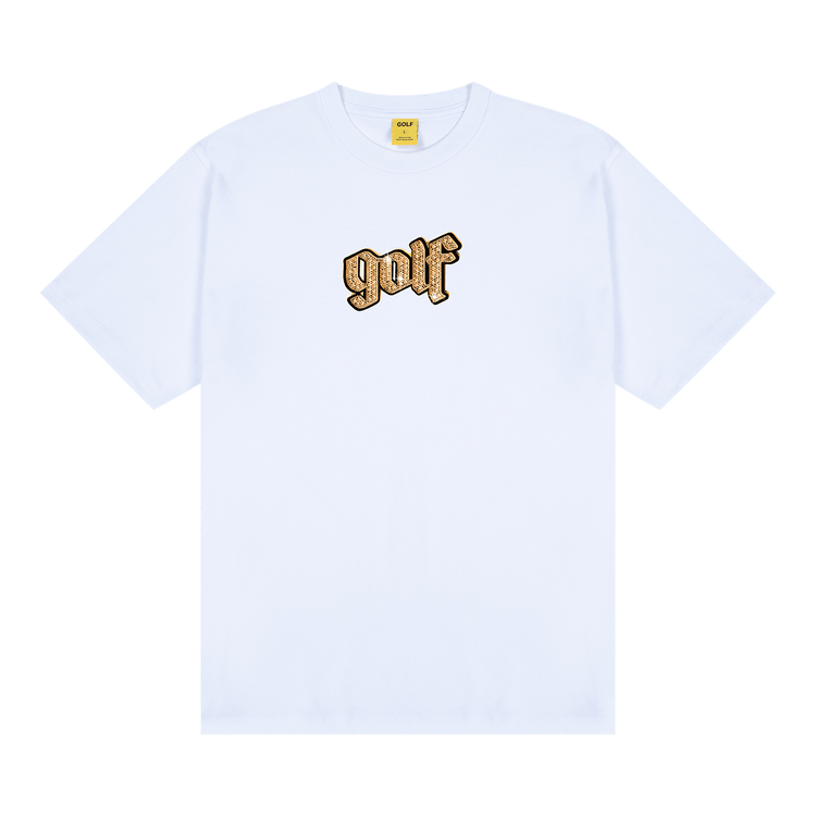 【ユニセックス】GOLF WANG/OLDE FLOODED ロゴTシャツ Buy GOLF WANG Olde Flooded Tee 'White' - FW24T1001WHIT | GOAT